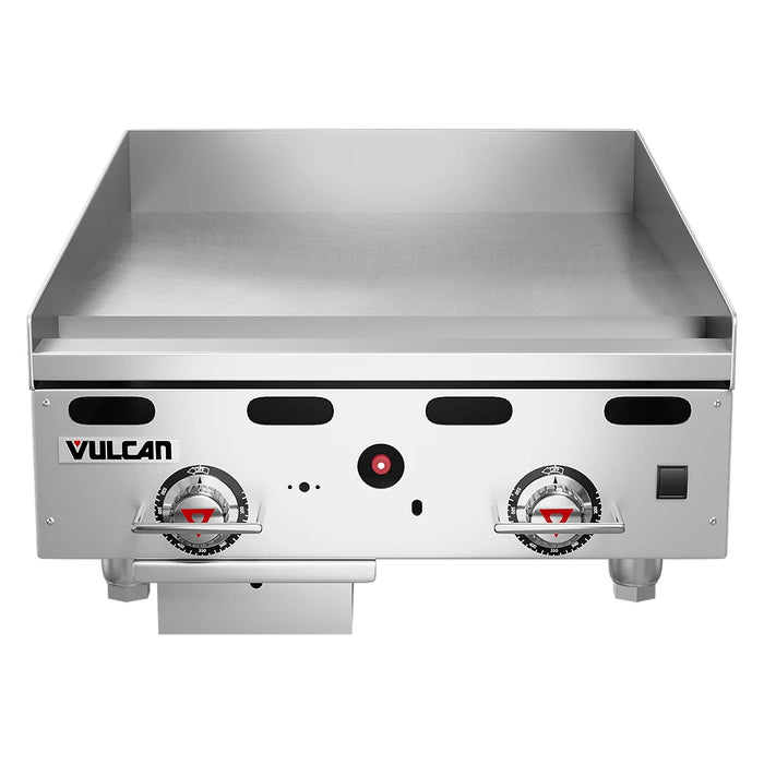 Vulcan MSA24 24" Gas Griddle w/ Thermostatic Controls - 1" Steel Plate, MSA24-101 | MSA24-102