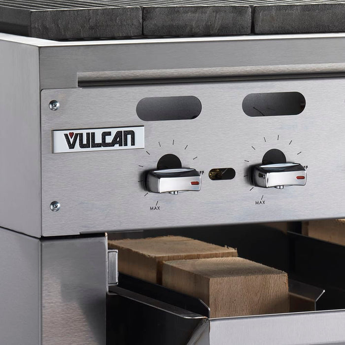 Vulcan VACB25 25 3/8" Radiant Charbroiler w/ Cast Iron Grates, VACB25-101 | VACB25-201