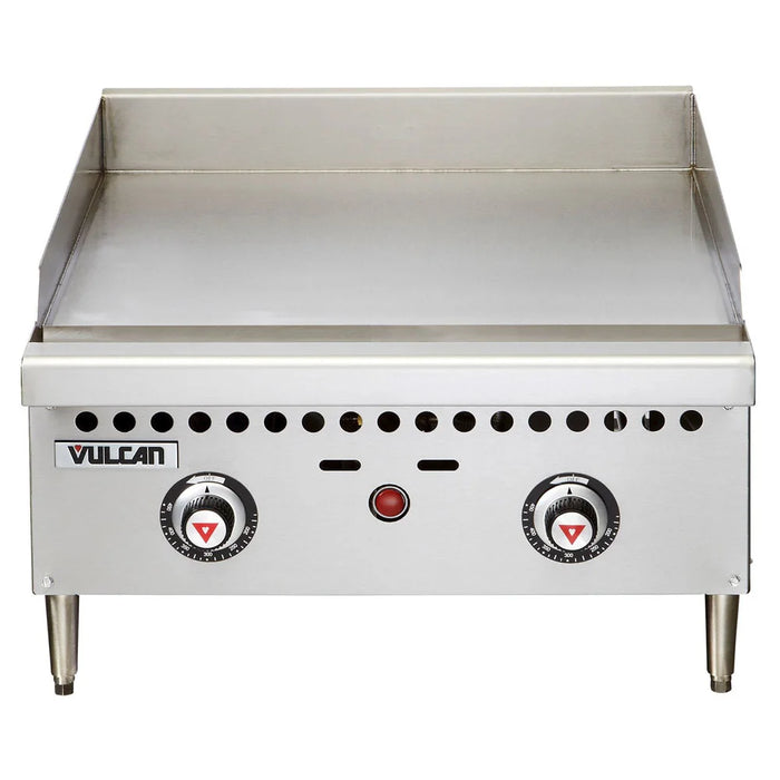 Vulcan VCRG24-T 24" Gas Griddle w/ Thermostatic Controls - 1" Steel Plate, Convertible