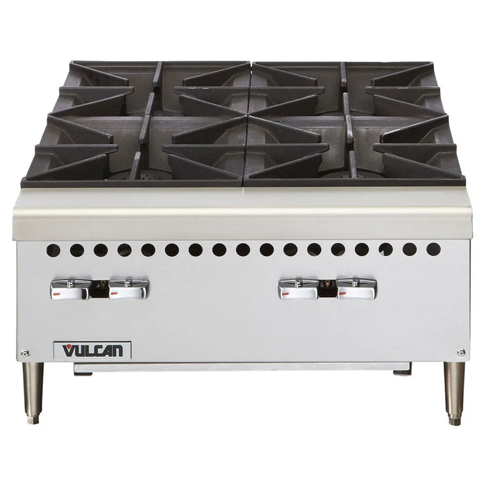 Vulcan VCRH24 24" Gas Hotplate w/ (4) Burners & Infinite Controls, Convertible