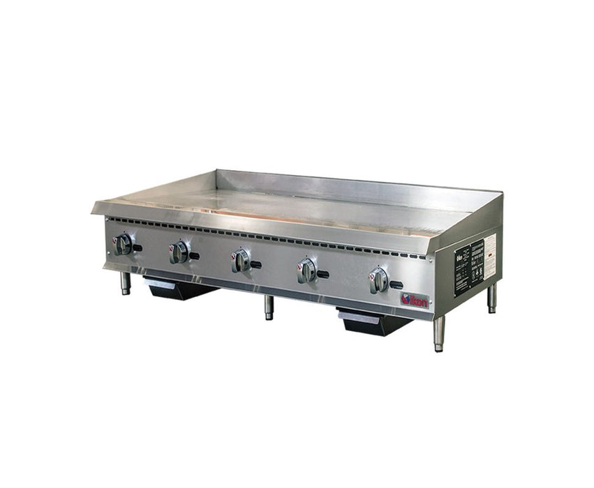 Ikon- Countertop Gas Griddle with Thermostatic Control, 1" Thick Plate - 60" W x 34.4" D | ITG-60