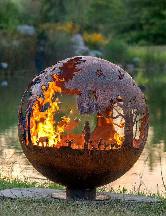 The Fire Pit Gallery- 37" Farm Fire Pit Sphere | Appel Crisp Farms