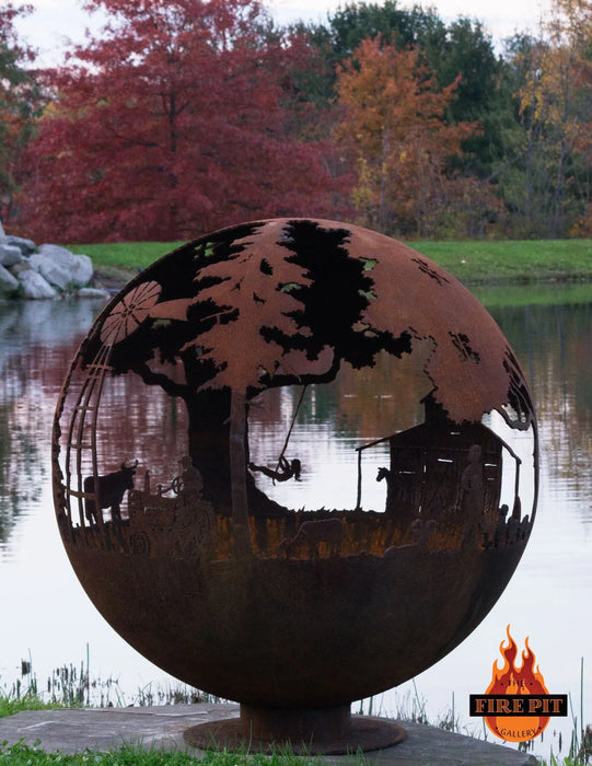 The Fire Pit Gallery- 37" Farm Fire Pit Sphere | Appel Crisp Farms