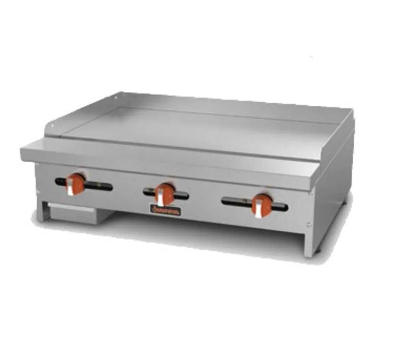 Sierra- Range 48" Gas Griddle w/ Manual Controls - 3/4" Steel Plate, Convertible | SRMG-48