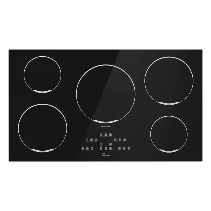 Empava- 4 Pcs Kitchen Bundle Including 24" Electric Oven & 36" Induction Cooktop & 36" Range Hood & Wine Cooler | EMPV-24WO08 & EMPV-36EC01 & EMPV-36RH1 & EMPV-WC08D2