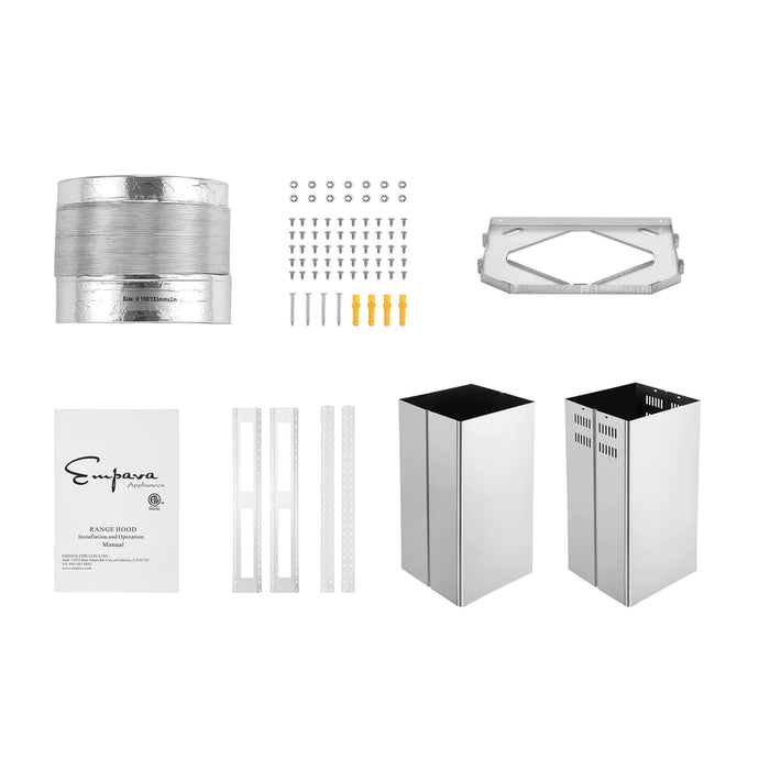 Empava- 2 Piece Kitchen Appliances Packages w/ 36" Gas Cooktop & 36" Range Hood | EMPV-36GC27 & EMPV-36RH09