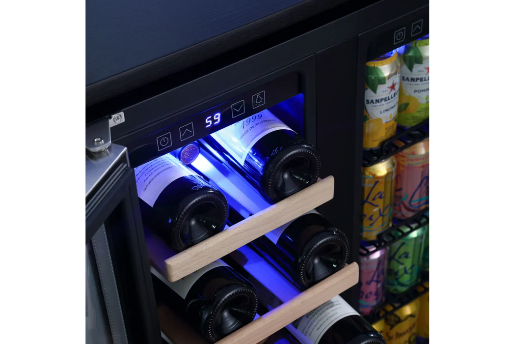 Empava- 24" Dual Zone Wine and Beer Fridge Beverage Cooler | EMPV-BR03D