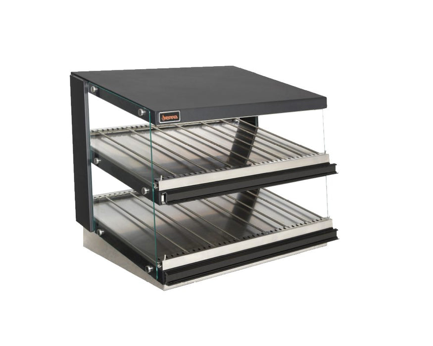 Sierra- Range 31 1/2" Countertop Heated Display Case w/ 2 Shelves | SHDM-32PT