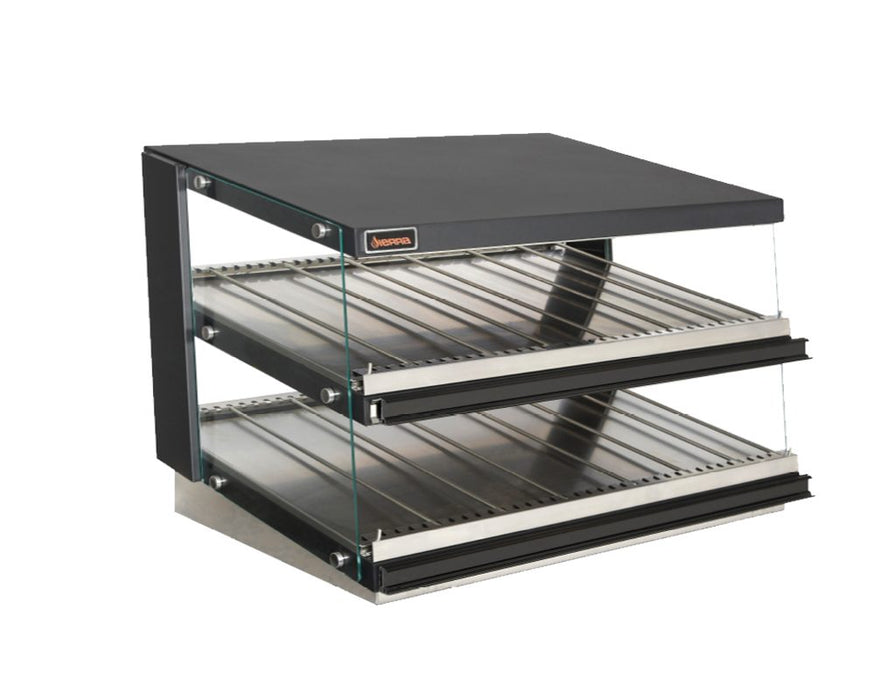 Sierra- Range 49 3/5" Countertop Heated Display Case w/ 2 Shelves | SHDM-50PT