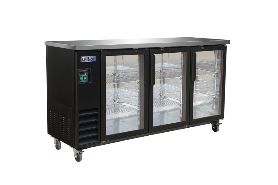 IKON- Back Bar Refrigerator with Swing Doors | IBB73-3G-24