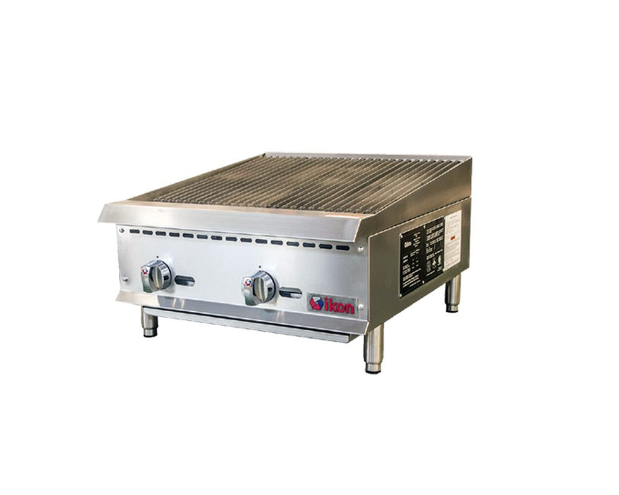 Ikon- Countertop Radiant Charbroiler, Gas - 24" W x 34.4" D | IRB-24