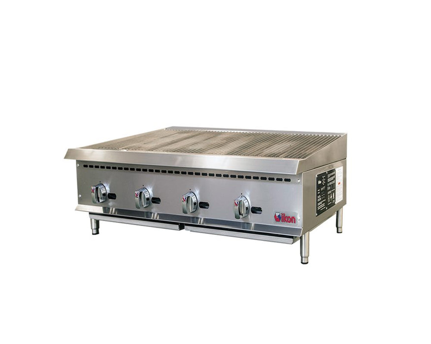 Ikon- Countertop Radiant Charbroiler, Gas - 48" W x 34.4" D | IRB-48