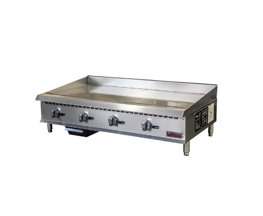 Ikon- Countertop Gas Griddle with Manual Control, 3/4" Thick Plate - 48" W x 34.4" D | IMG-48