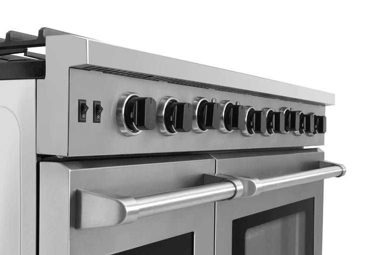 Thor Kitchen 48 in. 6.8 cu. ft. Double Oven Natural Gas Range in Stainless Steel, LRG4807U | LRG487ULP