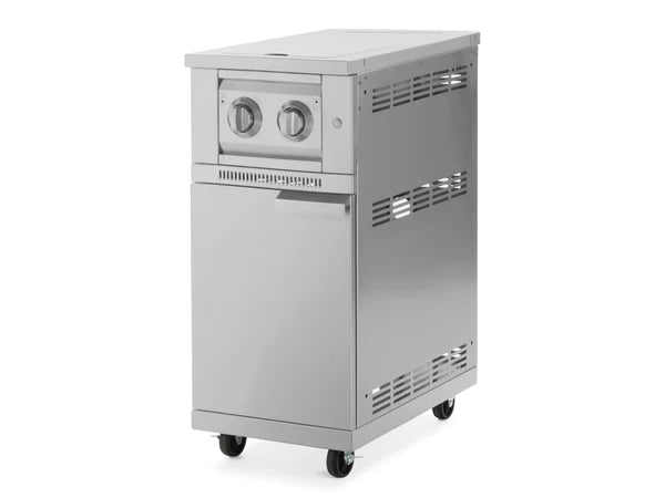 NewAge- Outdoor Kitchen Classic Side Burner Cart, Stainless Steel