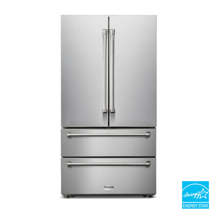 Thor Kitchen Professional 36 In. Counter Depth 22.5 cu. ft. Refrigerator Stainless Steel | TRF3602