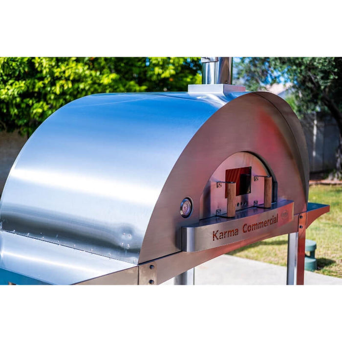 WPPO- Karma 55-Inch Stainless Steel Commercial Wood Fired Pizza Oven | WKK-04COM