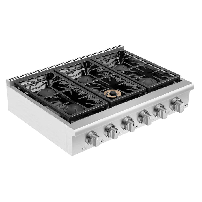 Empava- Pro-style 36 In. Slide-in Gas Cooktops | EMPV-36GC31
