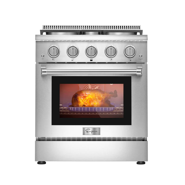 Empava- 30 Inch Freestanding Range Gas Cooktop And Oven | EMPV-30GR03