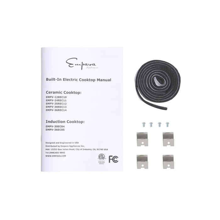Empava- 30 Inch Black Electric Radiant Cooktop | EMPV-30REC12