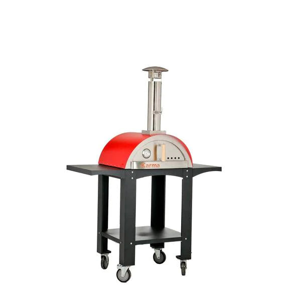 WPPO- Karma 25" Wood-Burning Pizza Oven with Cart | WKK-01S-WS