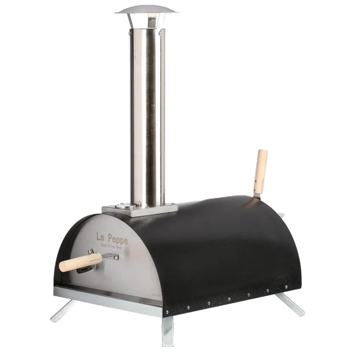 WPPO- Le Peppe Portable Eco Wood-Fired Oven W/Deluxe Peel - Black | WKE-01-BLK